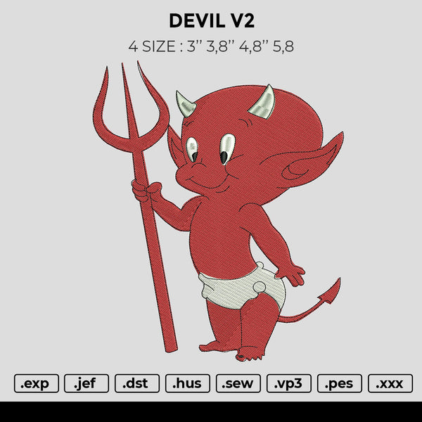 devil v2 Embroidery