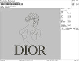 Dior Girl Outline Embroidery