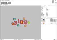 DFlower V5 Embroidery File 6 sizes