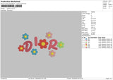 DFlower V5 Embroidery File 6 sizes