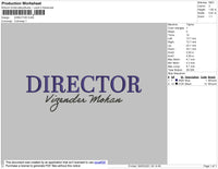 Director Embroidery