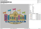 Disneyland flag Embroidery