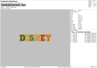 Disneycollege Embroidery File 6 sizes