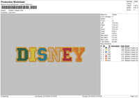 Disneycollege Embroidery File 6 sizes