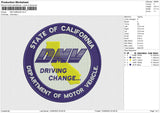 DMV EMBLEM Embroidery