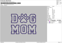 Dogmom App V2 Embroidery File 6 sizes