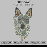 DOG v42 Embroidery