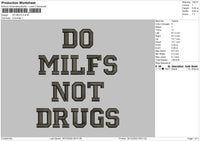 Do Milf Embroidery File 6 sizes