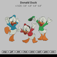 Donald Duck Embroidery