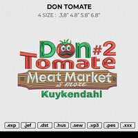 don tomate Embroidery