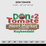 don tomate Embroidery