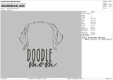 Doodle Mom Embroidery File 6 sizes