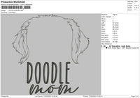 Doodle Mom Embroidery File 6 sizes