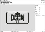 Doom Rectangle Embroidery File 6 sizes