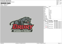 Drury Embroidery File 6 sizes