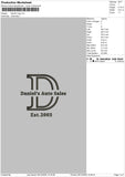 Daniel L Embroidery File 6 sizes