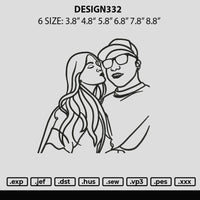 Design332 Embroidery File 6 sizes