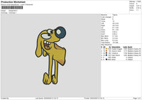 A Dog 02 Embroidery File 6 sizes