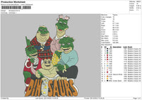 Dinosaurs Embroidery File 6 sizes