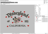 Mickeykissland Embroidery File 6 sizes