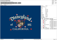 Mickeyloveland Embroidery File 6 sizes