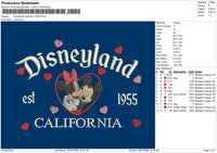 Mickeyloveland Embroidery File 6 sizes