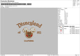 Brown Mickeyland Embroidery File 6 sizes