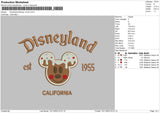 Brown Mickeyland Embroidery File 6 sizes