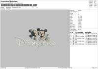 Mickeyminnie Land02 Embroidery File 6 sizes