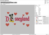 Mickeyland Love Embroidery File 6 sizes