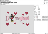 Minnieland V02 Embroidery File 6 sizes