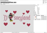 Minnieland V02 Embroidery File 6 sizes