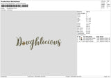 Doughtext Embroidery File 6 sizes