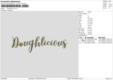 Doughtext Embroidery File 6 sizes