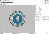 Freeze Embroidery File 6 sizes