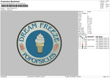 Freeze Embroidery File 6 sizes