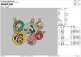 D Xmas Embroidery File 6 sizes