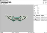 Eagle Wings Embroidery File 6 sizes