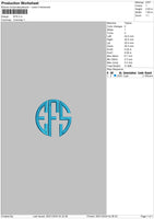 Esfcircle Embroidery File 6 sizes