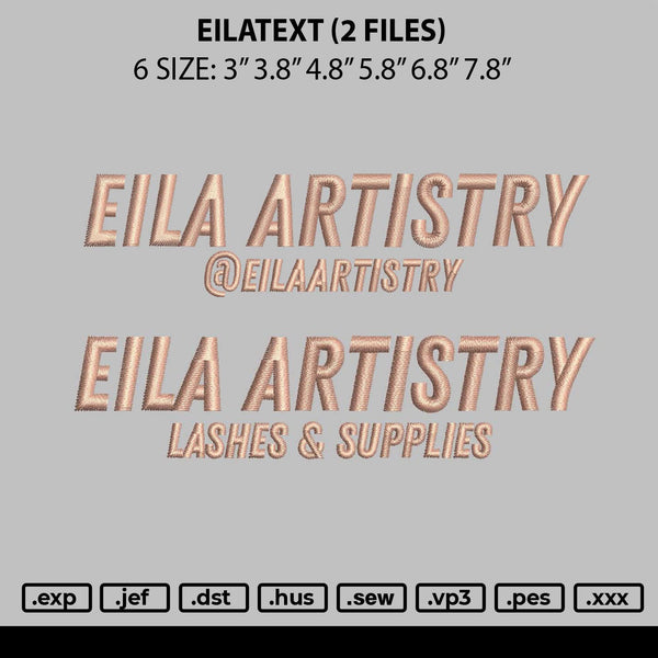 Eilatext Embroidery 2 Files