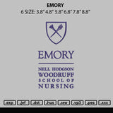 Emory Embroidery File 6 sizes