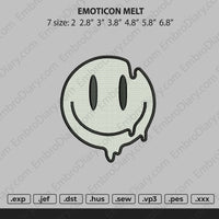 emoticon melt Embroidery