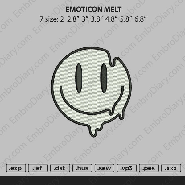 emoticon melt Embroidery