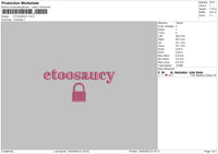 Etoosaucy Embroidery File 6 sizes