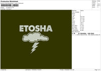 Etosha Embroidery File 6 sizes