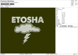 Etosha Embroidery File 6 sizes