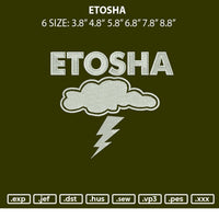 Etosha Embroidery File 6 sizes