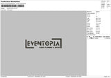 Eventopiatext Embroidery File 6 sizes