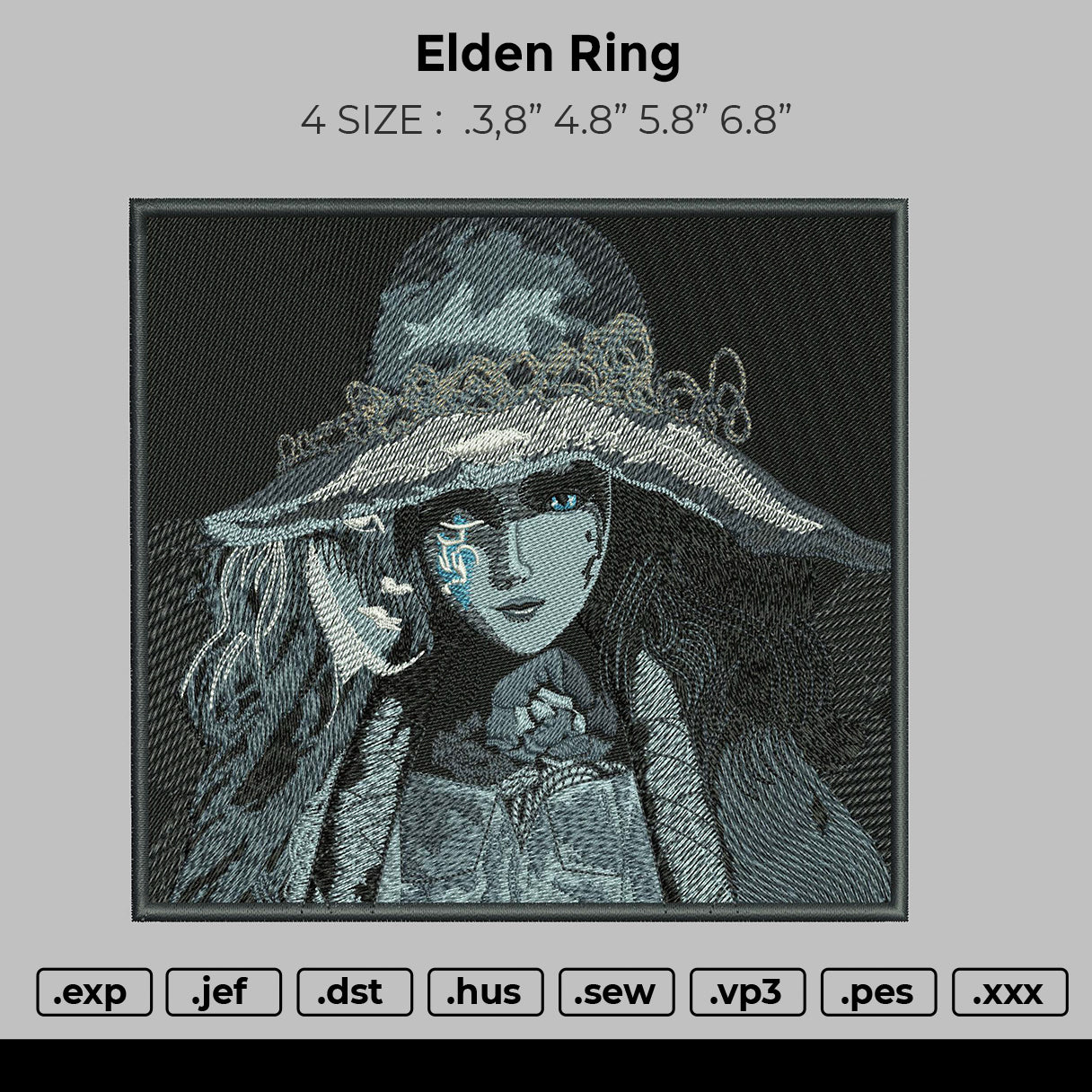 Elden Ring Embroidery File 4 size – embrostudio