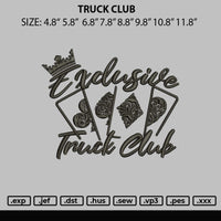 Truck Club Embroidery